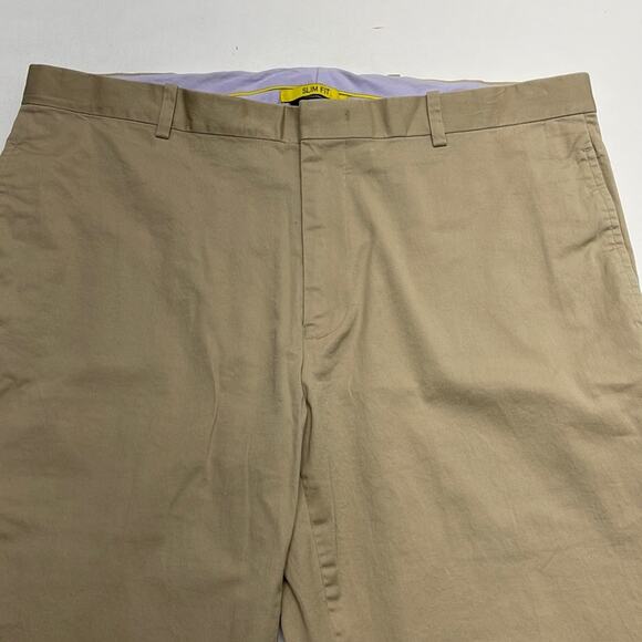 INC Men’s 32 x 30 MILAN Slim Fit Flat Front Khaki Pant - Picture 2 of 4